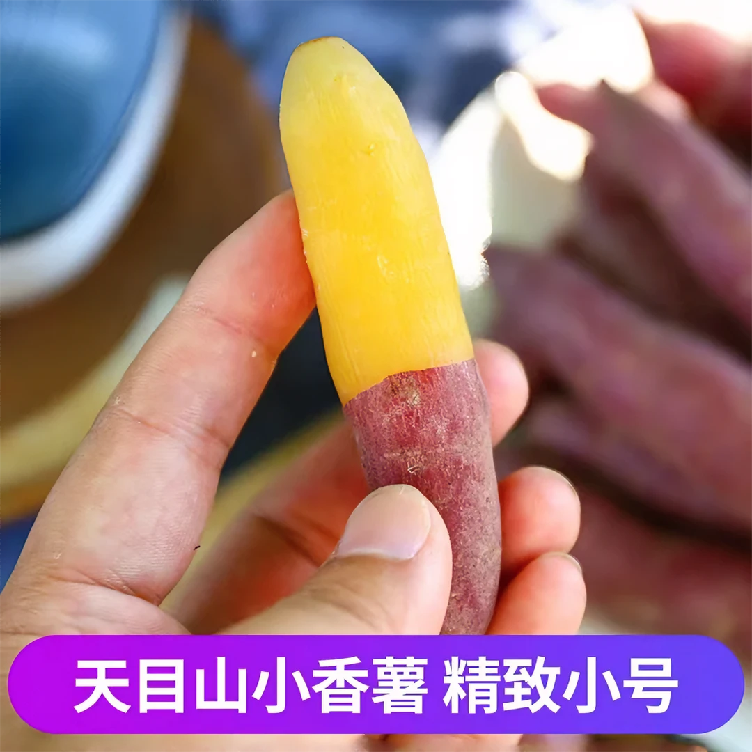 宝宝拇指果临安天目山小香薯正宗新鲜自种沙地小番薯地瓜5斤M1