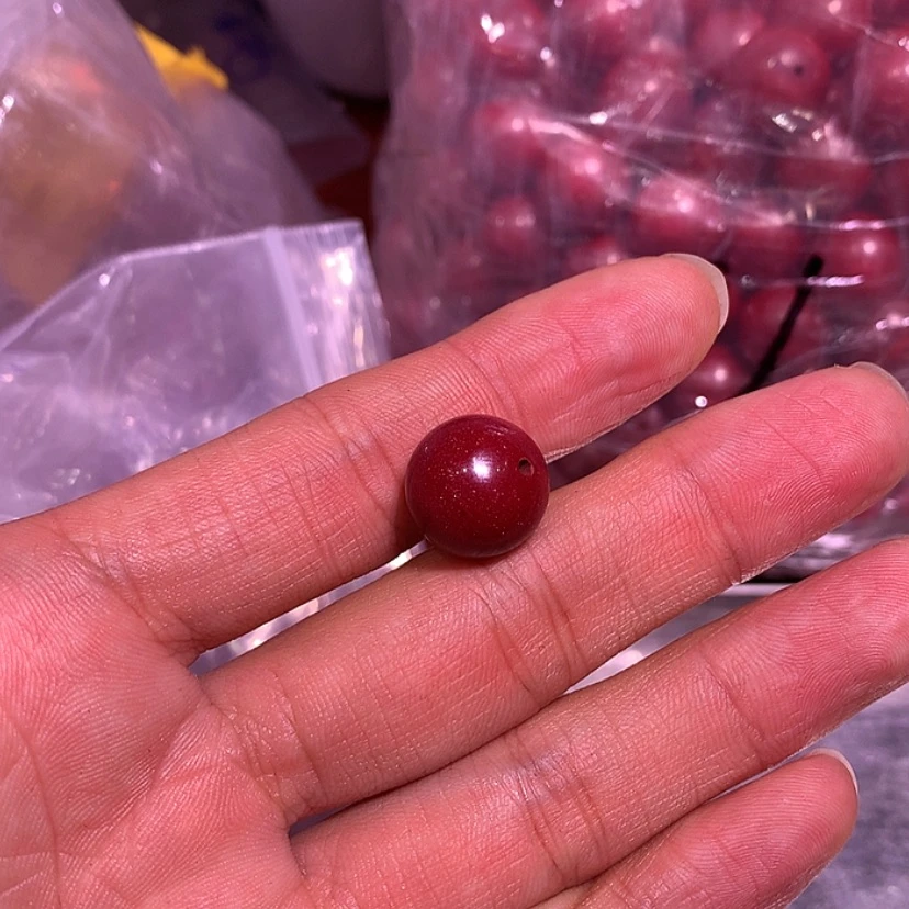 【闪购商品】辰砂(处理)紫金砂14毫米一颗