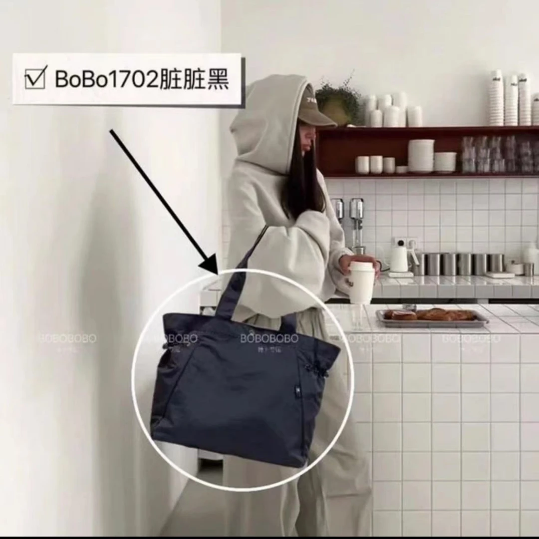 美拉德色系博卜品牌1702单肩包包百搭便携韩系包包布托特包手提包