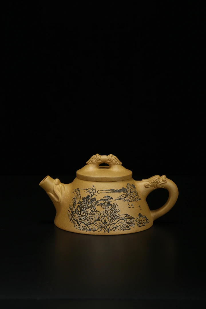 《龙瓢》壶原矿黄金段大品刘卫红潘雪锋纯手工全手工精美