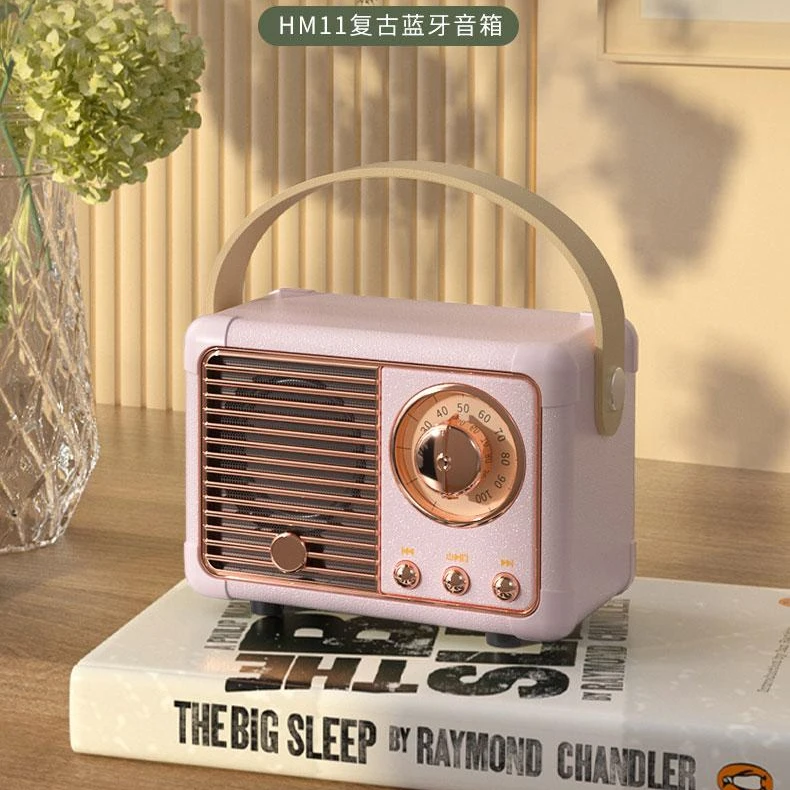 迷你便携式复古音响无线蓝牙音箱电脑U盘小型收音机女生生日礼物