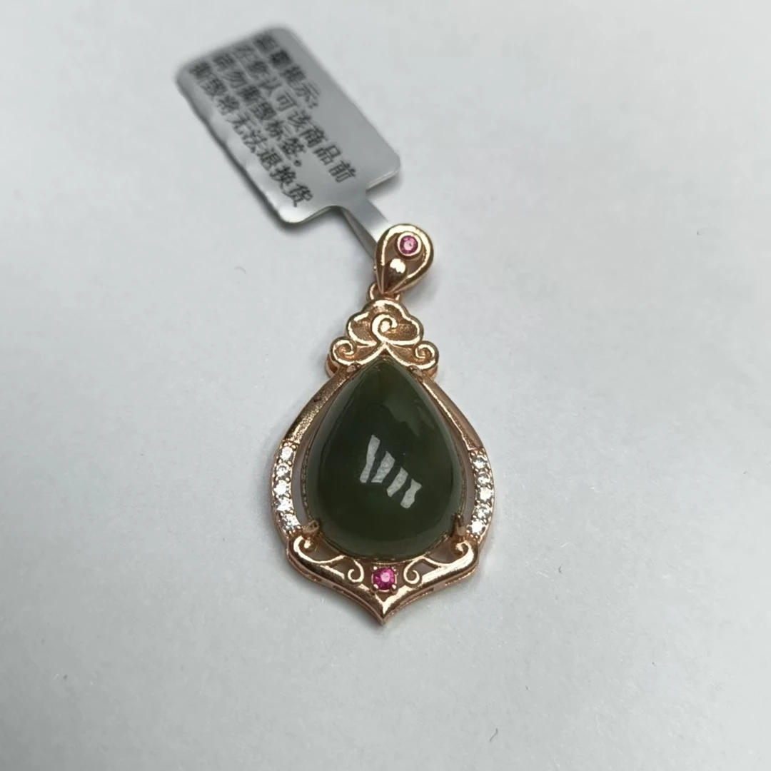 高端和田玉冰晴水吊坠