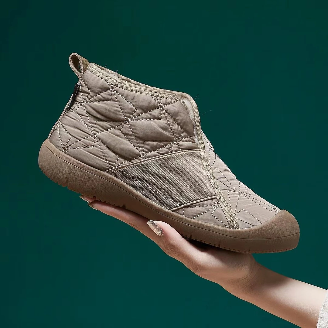 冬季新款软底防滑妈妈鞋加绒加厚高帮保暖棉鞋轻便休闲时尚雪地靴