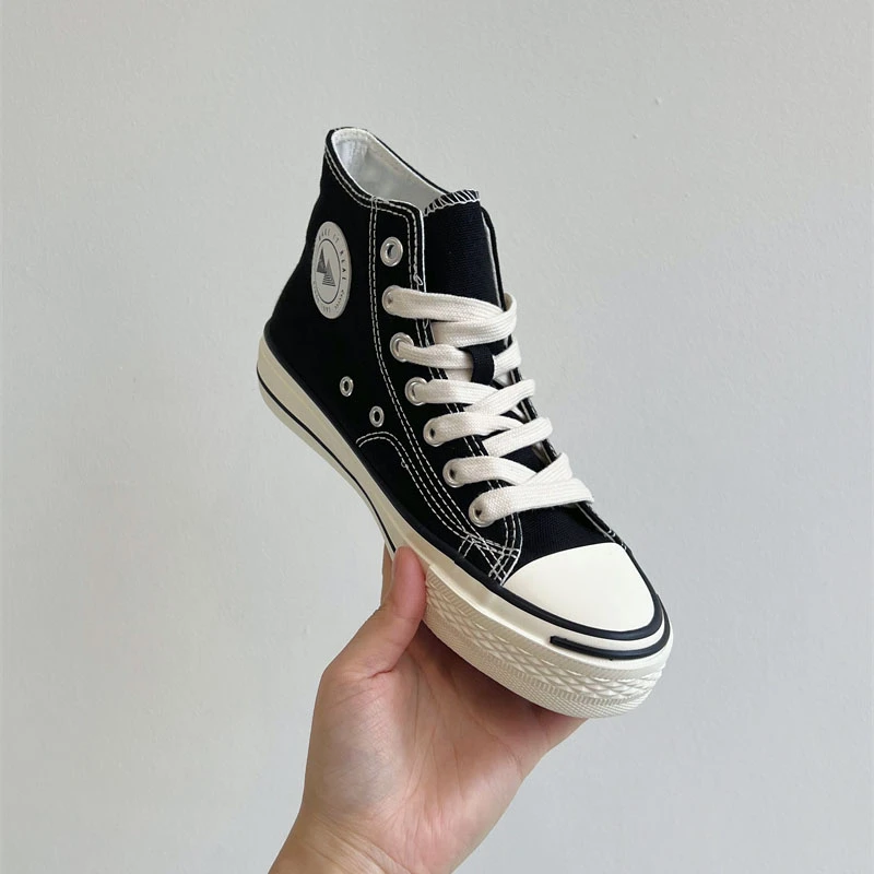 幕琳娜 女款高帮帆布鞋潮流百搭透气休闲鞋舒适运动鞋