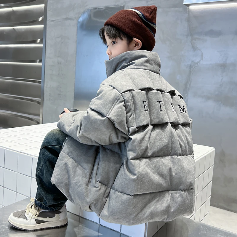 男童羽绒服2023年新款儿童加厚保暖外套中大童洋气冬季潮韩版冬装