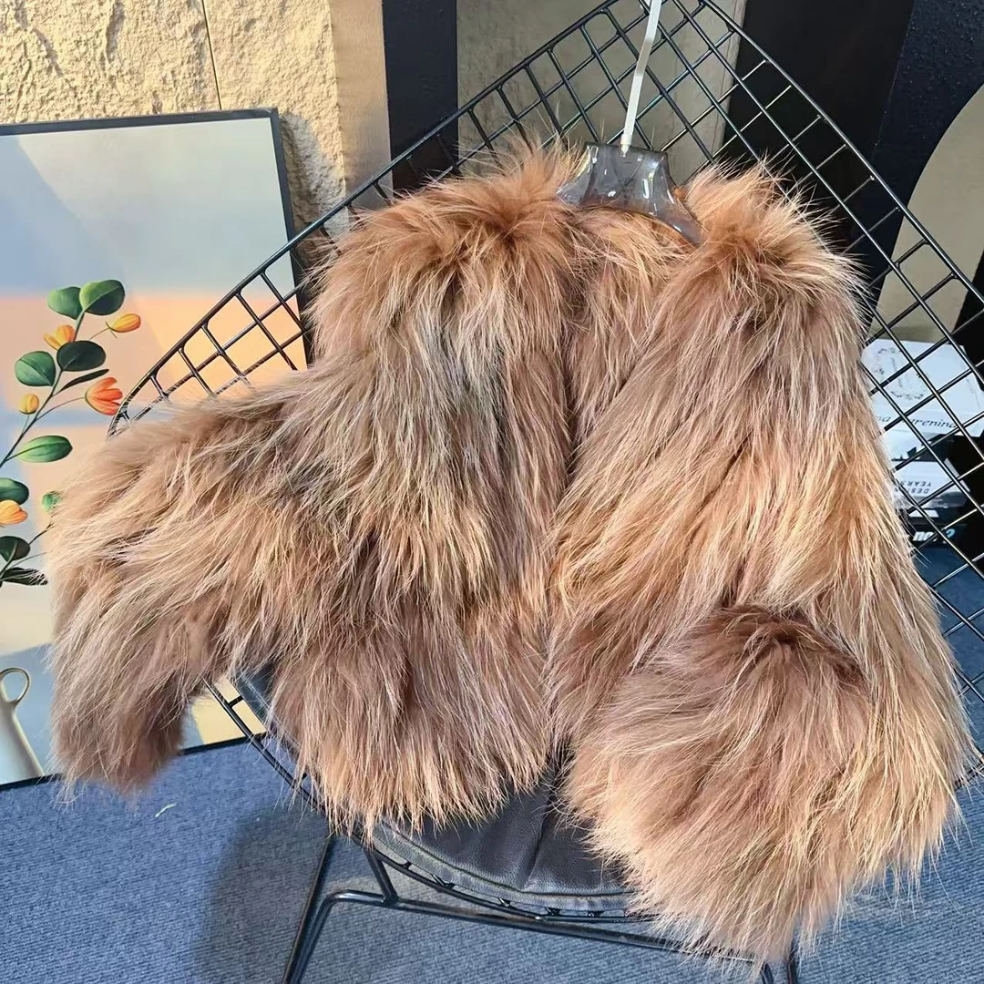 冬季双面狐狸毛皮草外套披肩时尚百搭皮草外套真毛通勤风短款外套