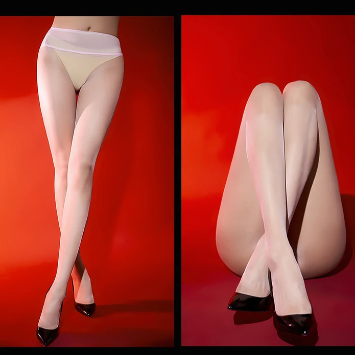 高密无缝0.01D网纱腰丝袜女超薄丝滑透明连裤袜大 码无痕