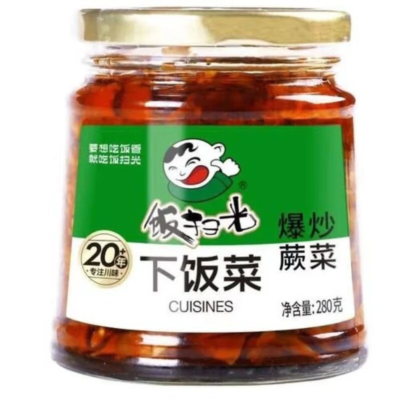 饭扫光 爆炒蕨菜 香辣下饭菜 280g/瓶