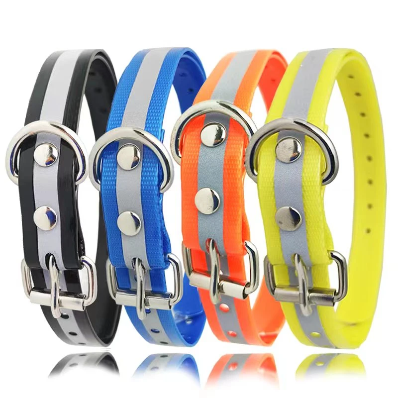 狗项圈大狗返光脖套可调节黑色犬中大型犬金毛马犬大狗合金狗合金