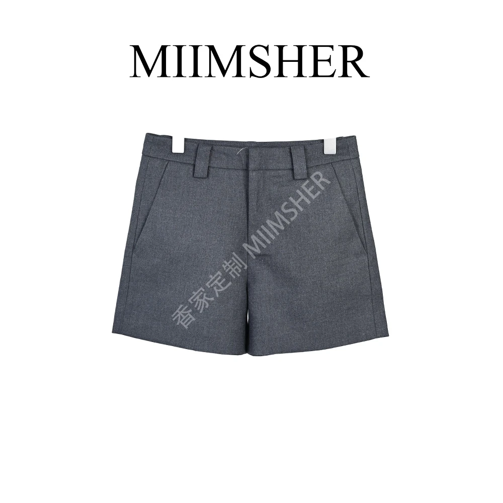 筱筱洛克派对A字高腰24秋西装短裤百搭极简轻奢显瘦气质MS245115