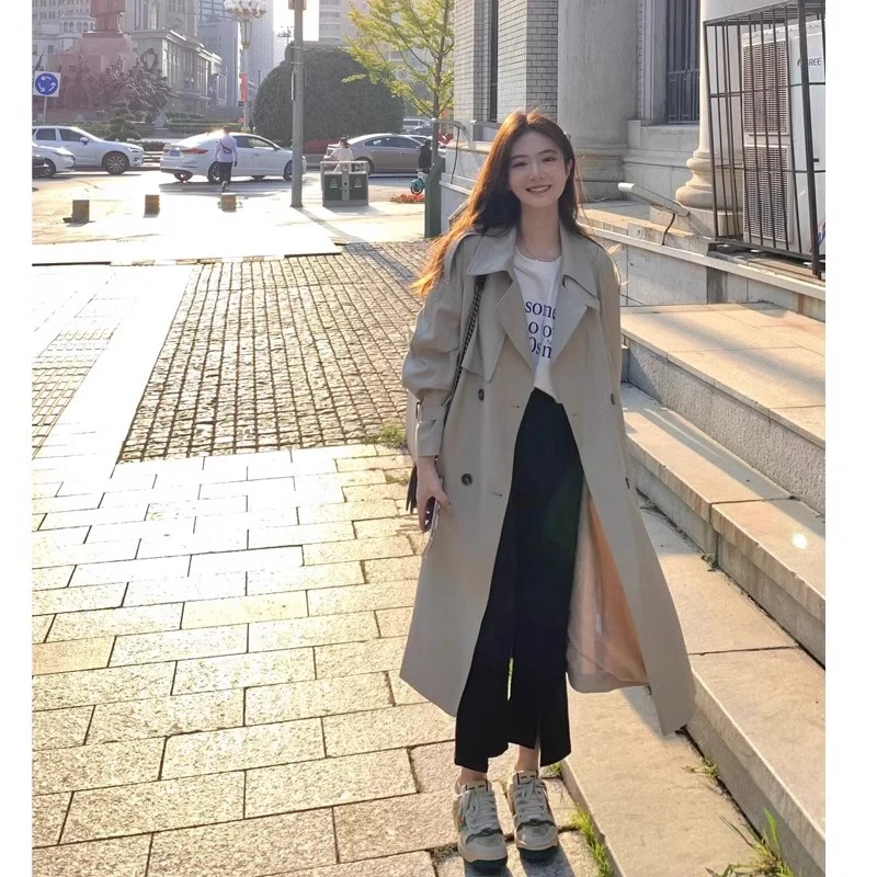 风衣外套女中长款今年流行2025新款春季韩版百搭显瘦休闲气质大衣