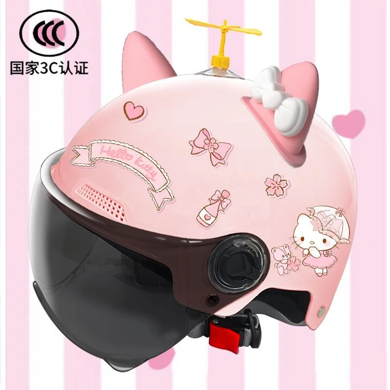 亲子款成人3C头盔电动车四季女款儿童夏季国标认证时尚安全帽