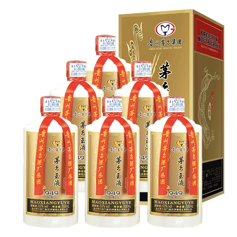 MAOTAI茅 台集团 茅 乡玉液1949原浆酒 酱香型白酒 6瓶53度500ml