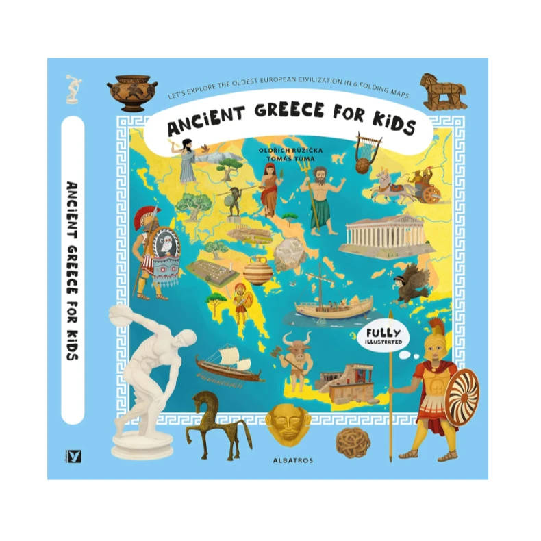 蜗牛亨利：古希腊地图集 Atlas of Ancient Greece 精装插画绘本