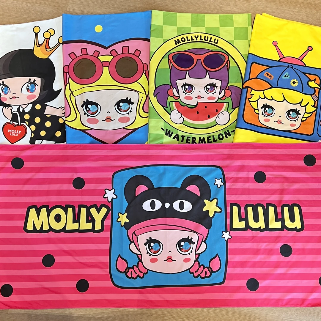 Molly旅行吸水速干可爱卡通多巴胺浴巾披肩海边沙滩巾柔软