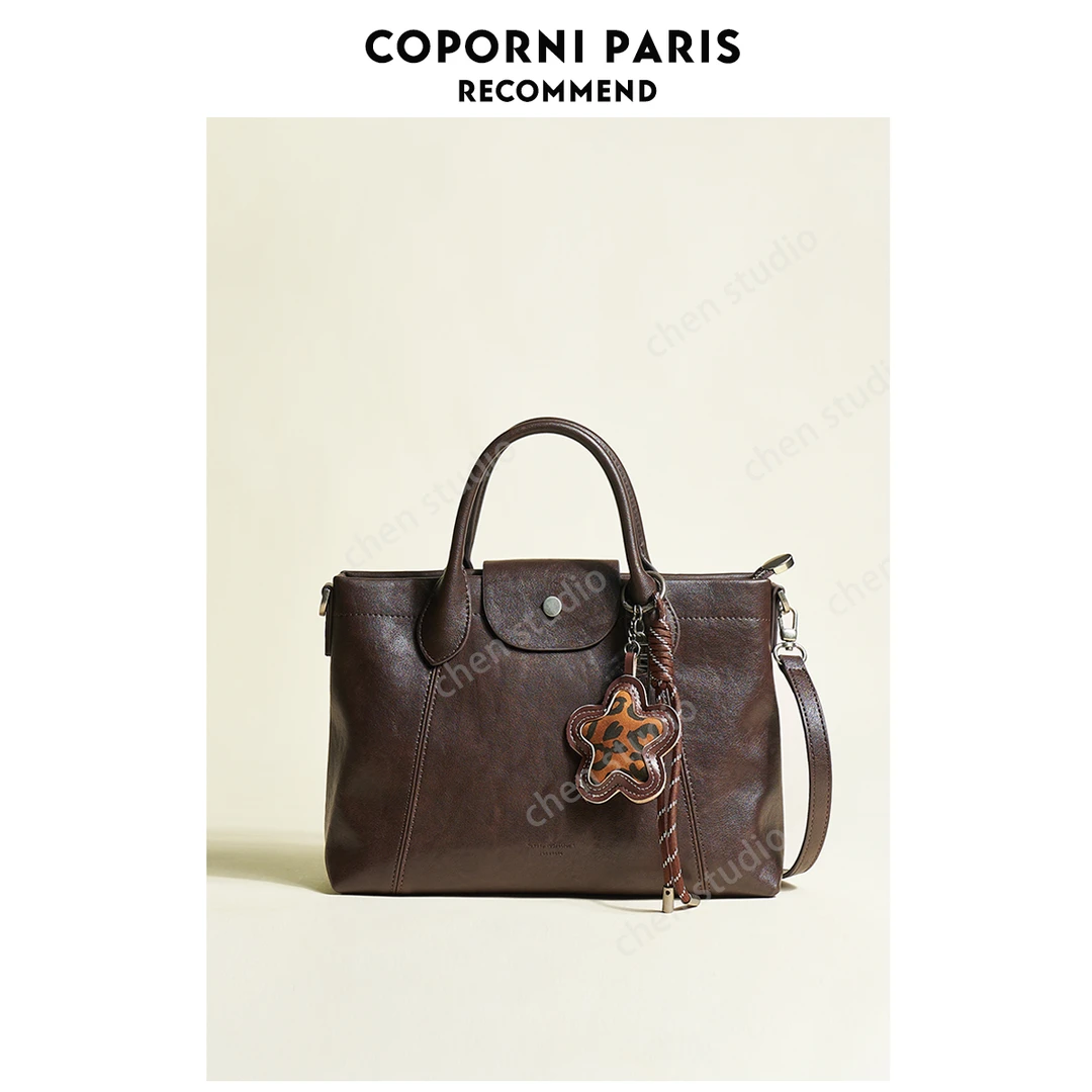 复古通勤手提包女单肩斜挎包时尚百搭托特包