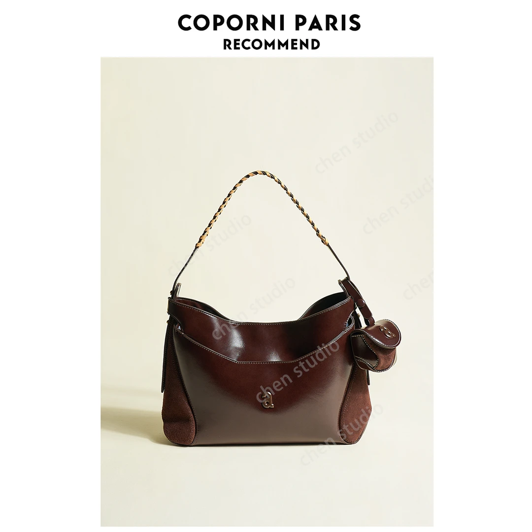 「烟熏月季」精致腋下包女2024新款棒球包时尚百搭单肩斜挎包