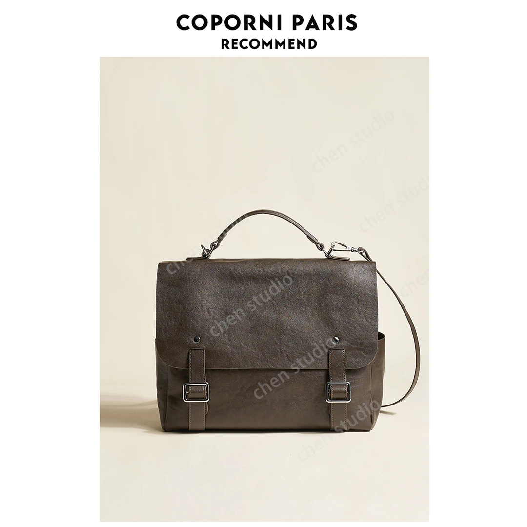 高级感复古双肩包韩版简约公文包女2024新款背包女时尚百搭