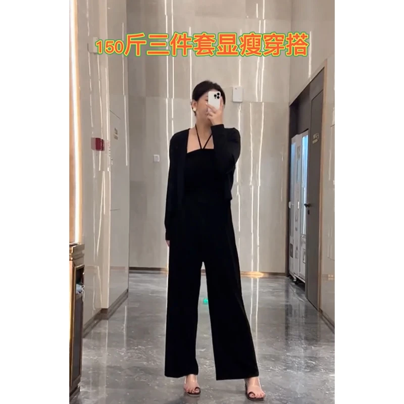 WT230【小可人】微胖定制显瘦时尚黑色背心