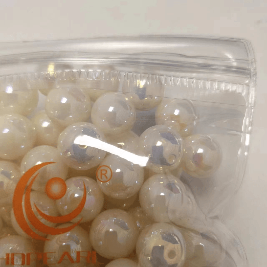 【海家】炫彩马贝珠2.0直孔圆珠12MM手工diy饰品配件