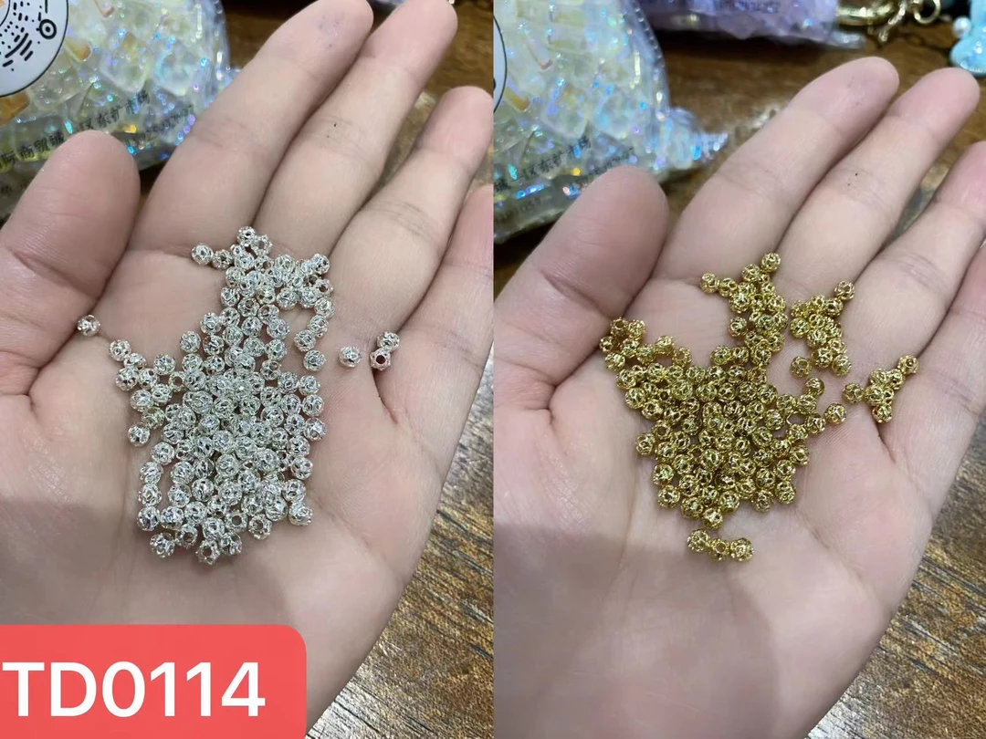 妮妮福利品镂空网珠 4MM 隔珠