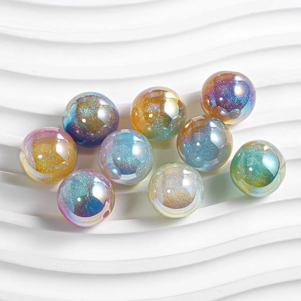 妮妮精选【海家】I028 人鱼敦煌珠单孔25MM手工diy饰品配件