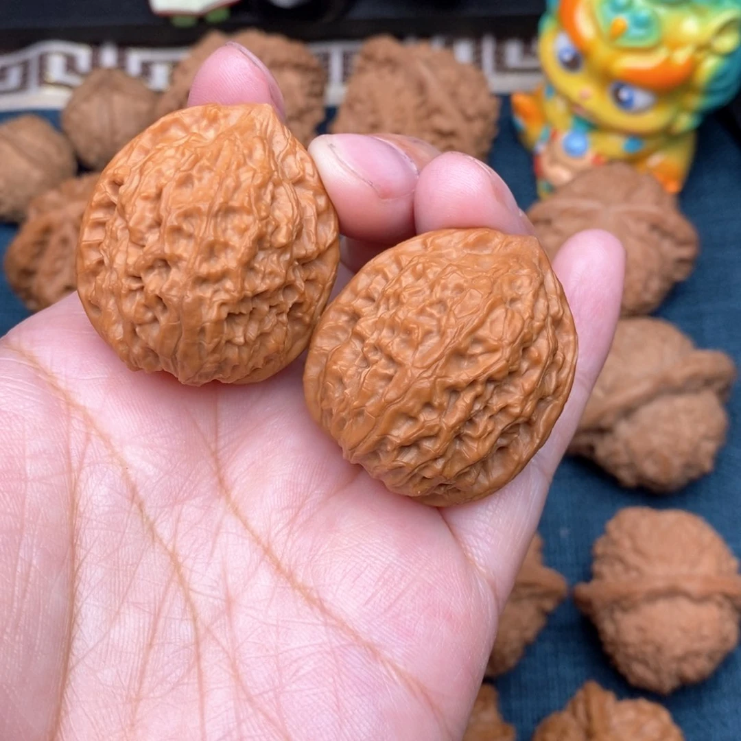 文玩核桃把件33精品小金牛全品