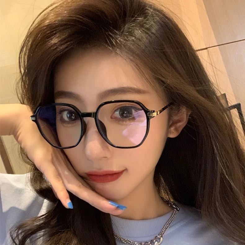 小红书推荐板材金属加近视眼镜男孩眼镜框13到18岁大框眼镜防蓝光
