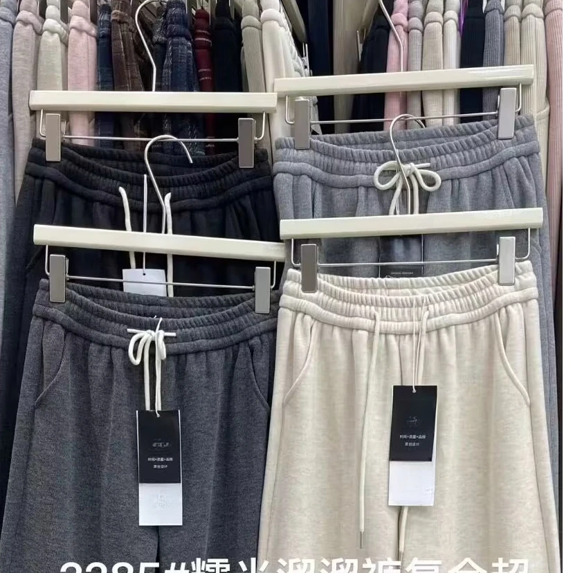 （香香-2285）  新款显瘦加绒直筒裤 2024新款