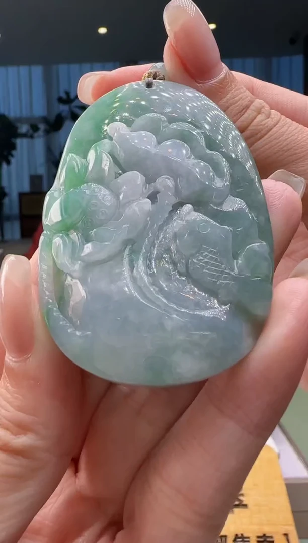 【闪购商品】翡翠挂件未镶嵌MM@@960Q1J1333