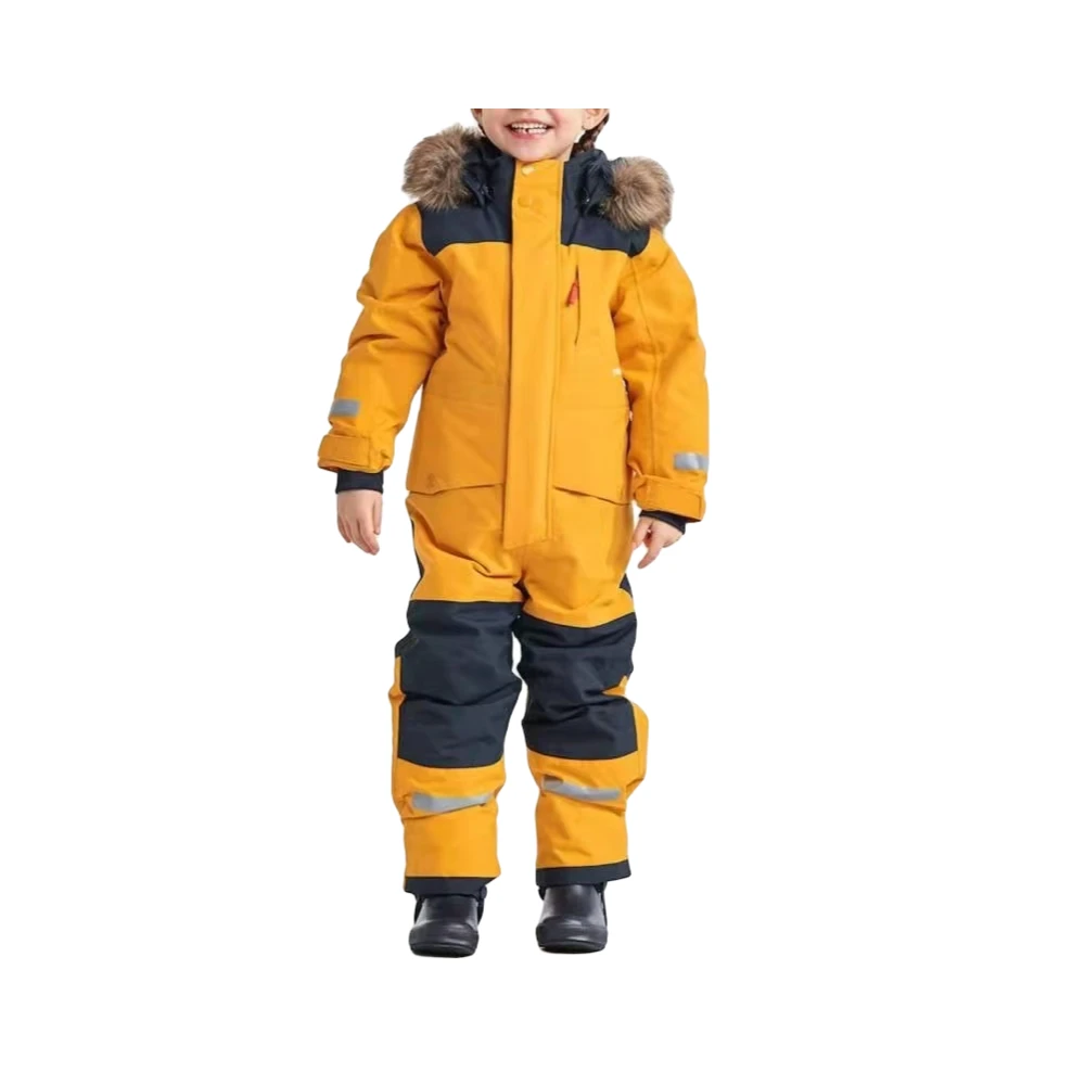 儿童滑雪服连体加厚防风冬季滑雪衣冬季耐磨保暖防寒透气秋冬长款