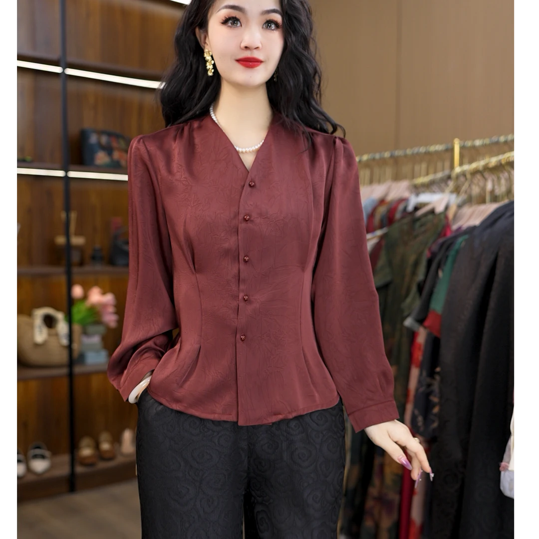 6066-25新款女士长袖小衫