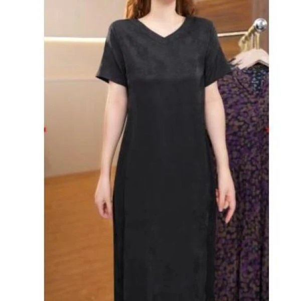 887-25女士新款气质连衣裙（黑色）