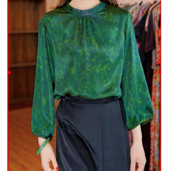 1356-25水墨丹青新款时尚百搭上衣