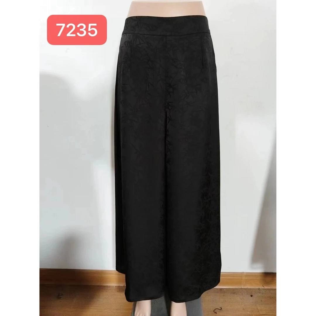 7235-11(拽姐裤）新款舒适时尚休闲气质阔腿裤