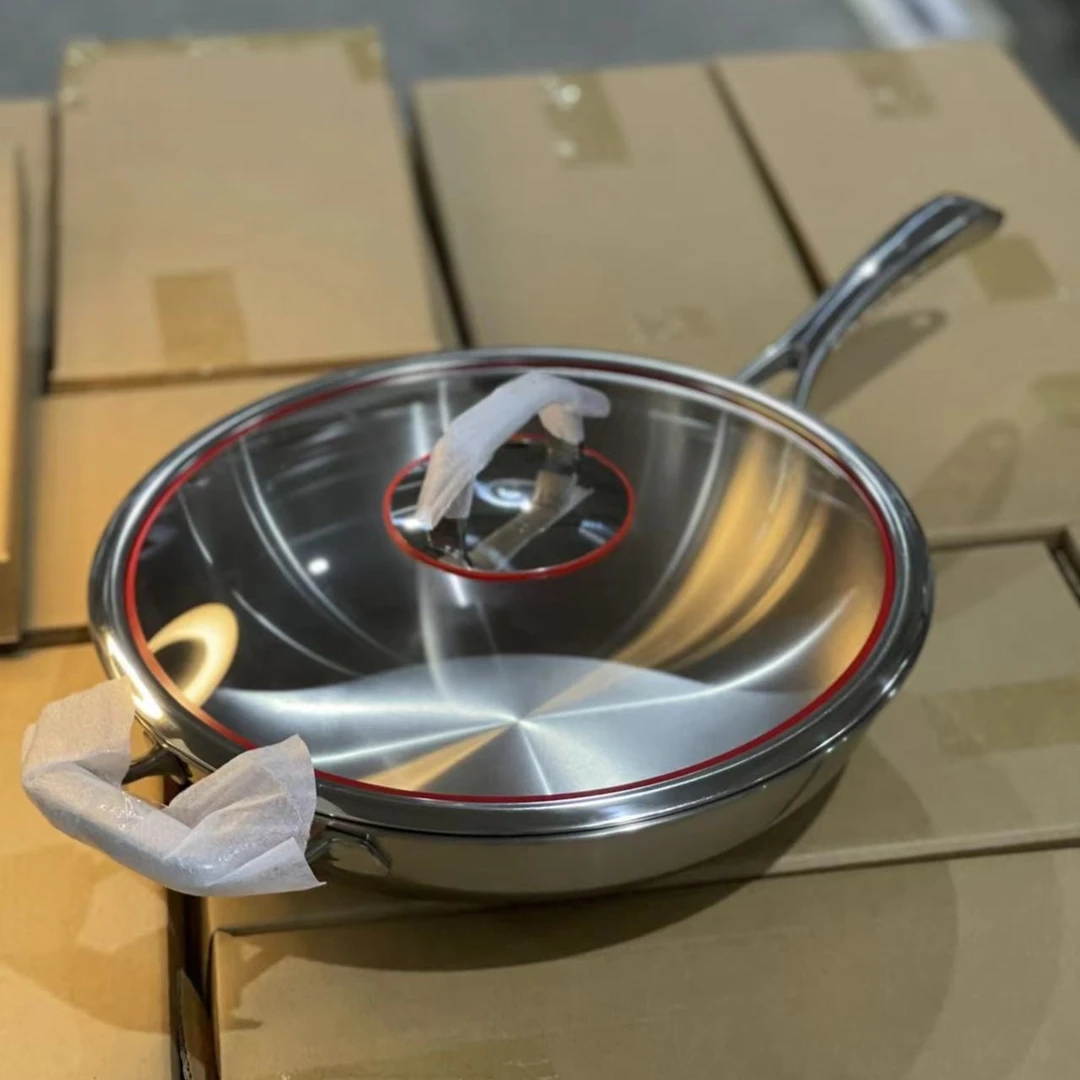 出口美国32cm钛炒锅