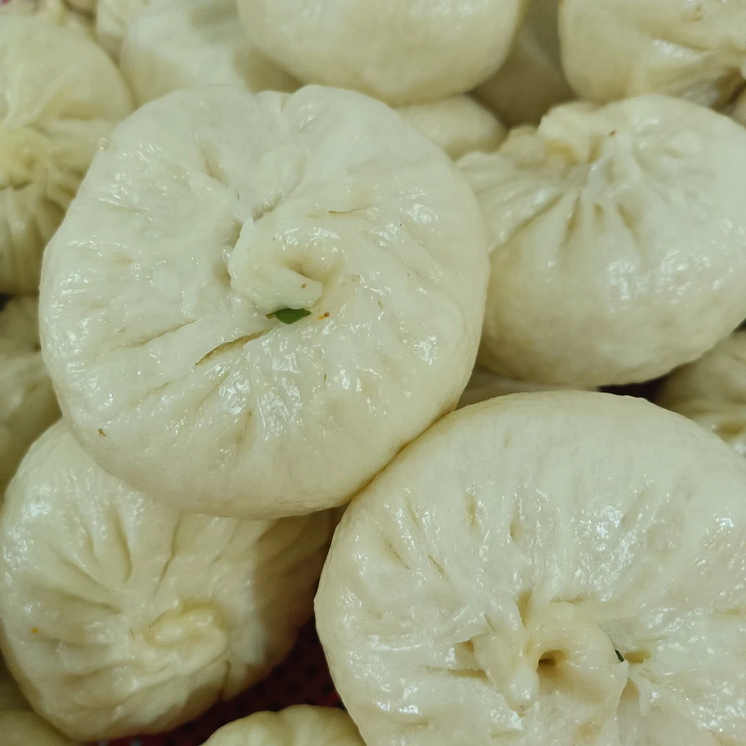 霍邱县粉丝包子特色包子，纯手工家乡的味道素包子