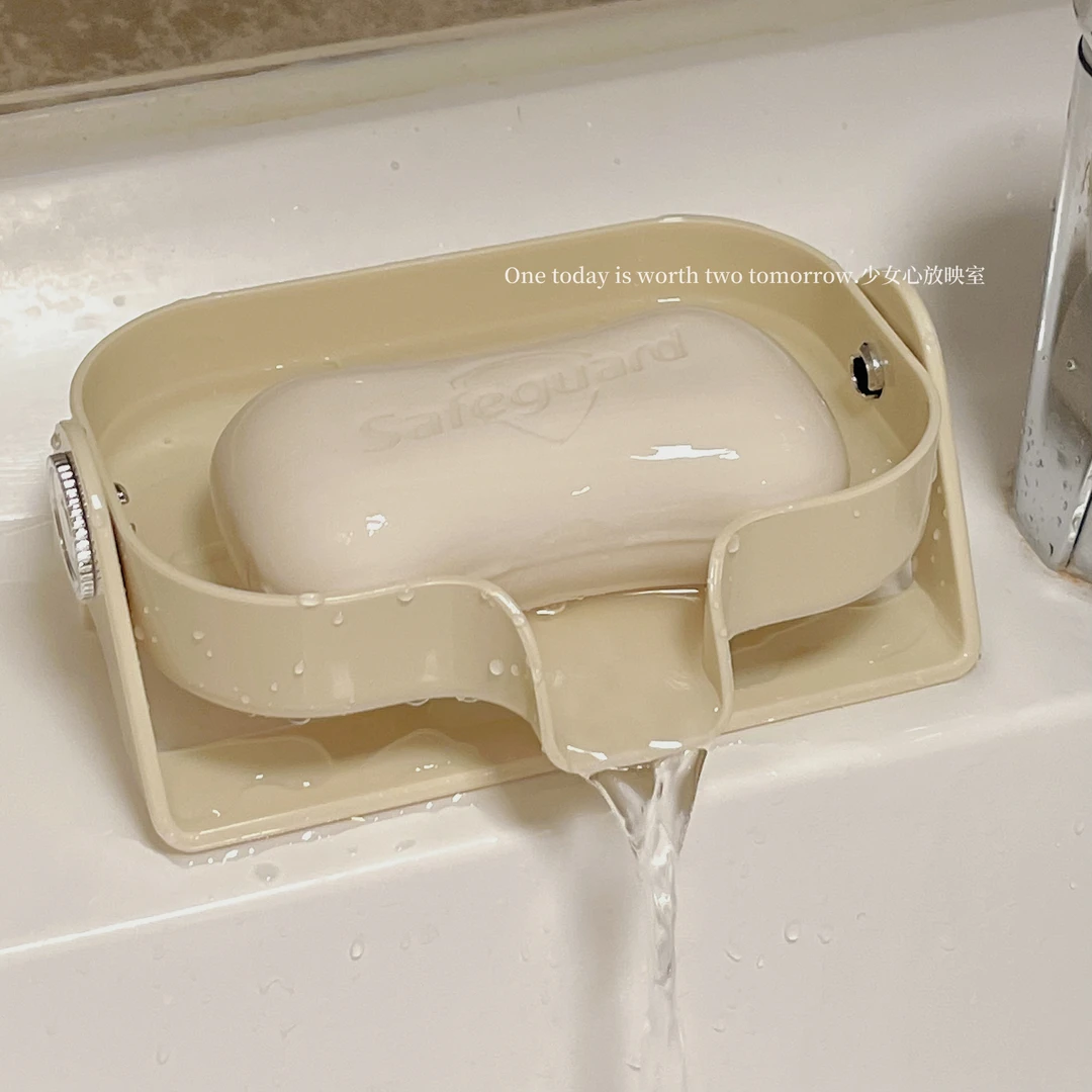 沥水肥皂香皂盒学生宿舍家用浴室卫生间免打孔洗衣皂置物架沥水架