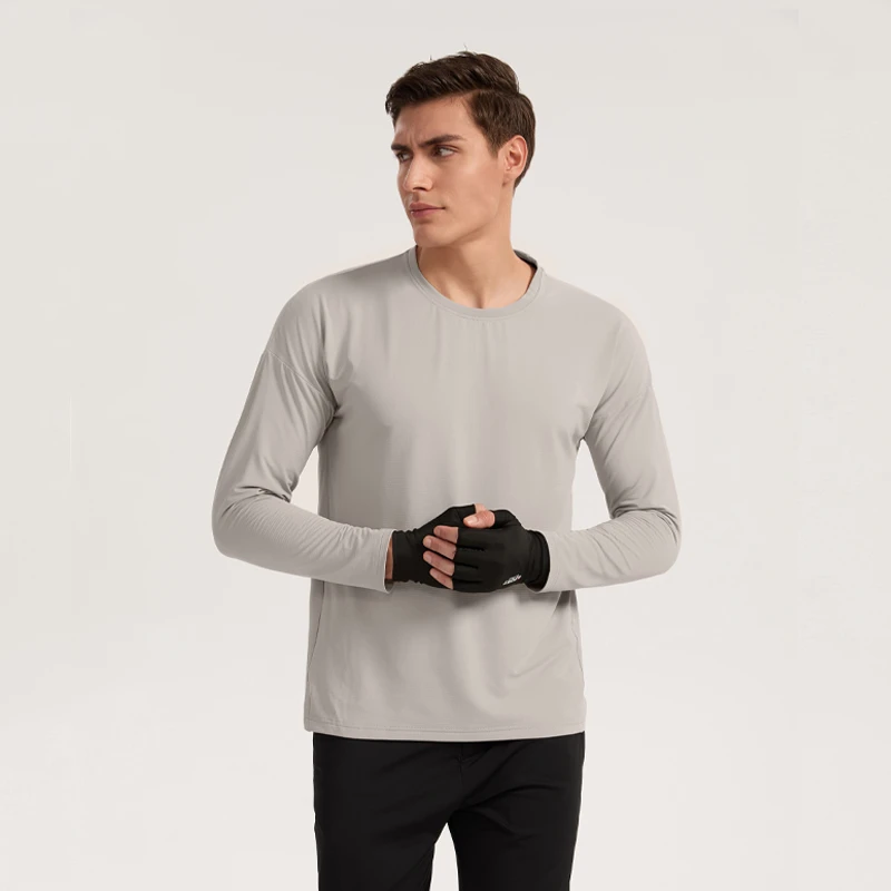 男士冬季运动休闲长袖加绒弹力保暖打底卫衣上衣8850（无运费险）