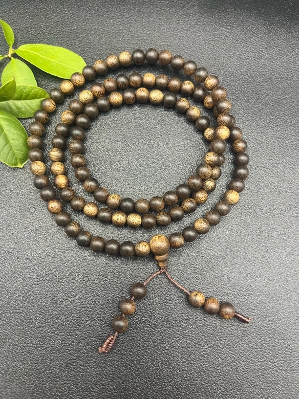 D001达拉干沉香 多圈手串沉水级/多样性发其一