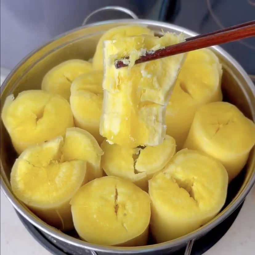 广西黄心木薯3斤现挖粉糯面包木薯板栗黄肉木薯羹木薯糖水店专用