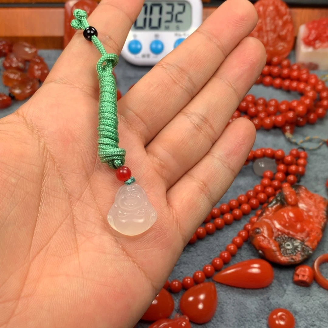 【闪购商品】南红玛瑙挂件未镶嵌啦***啦