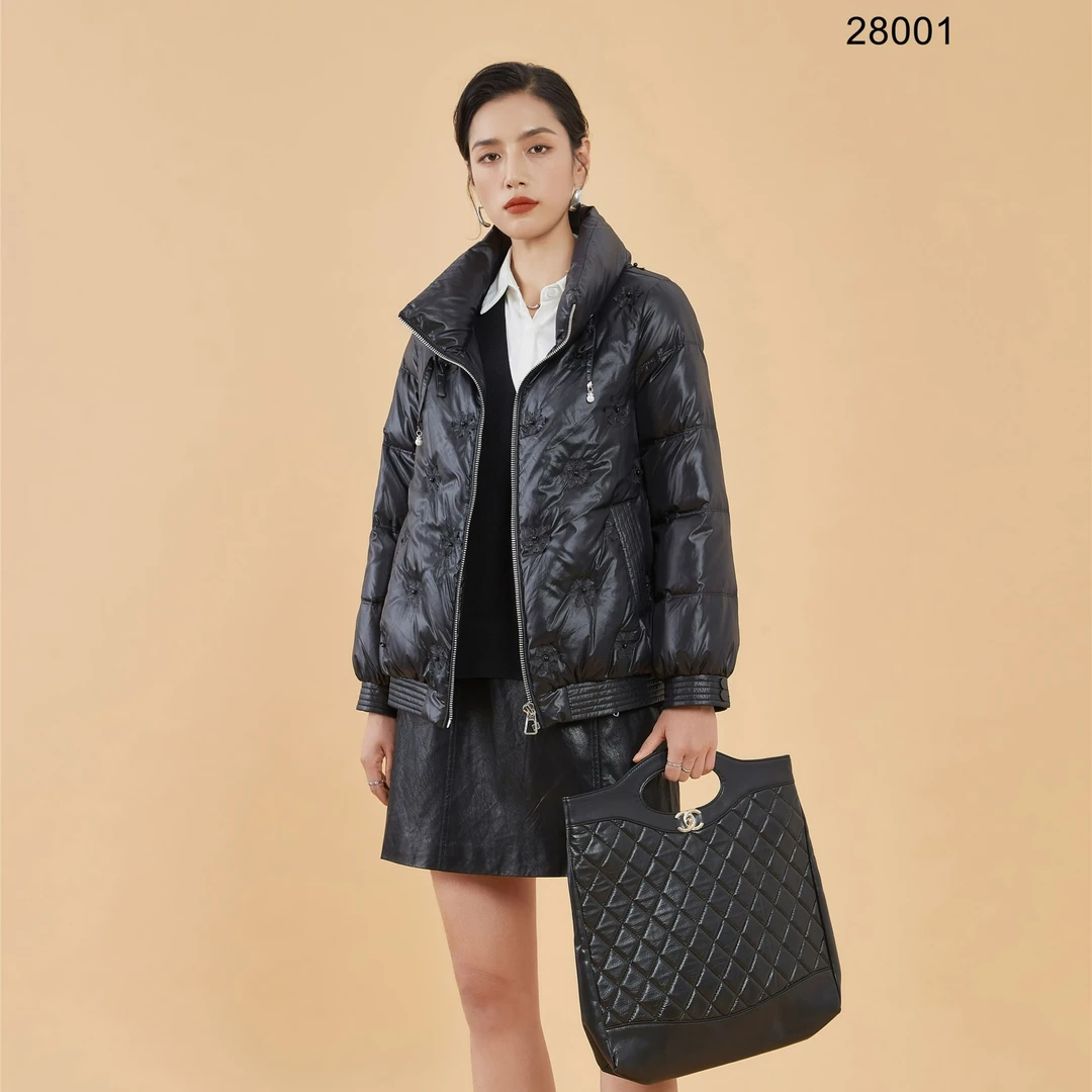 F28001商场正品气质白鸭绒羽绒服女冬季时尚加厚保暖休闲户外