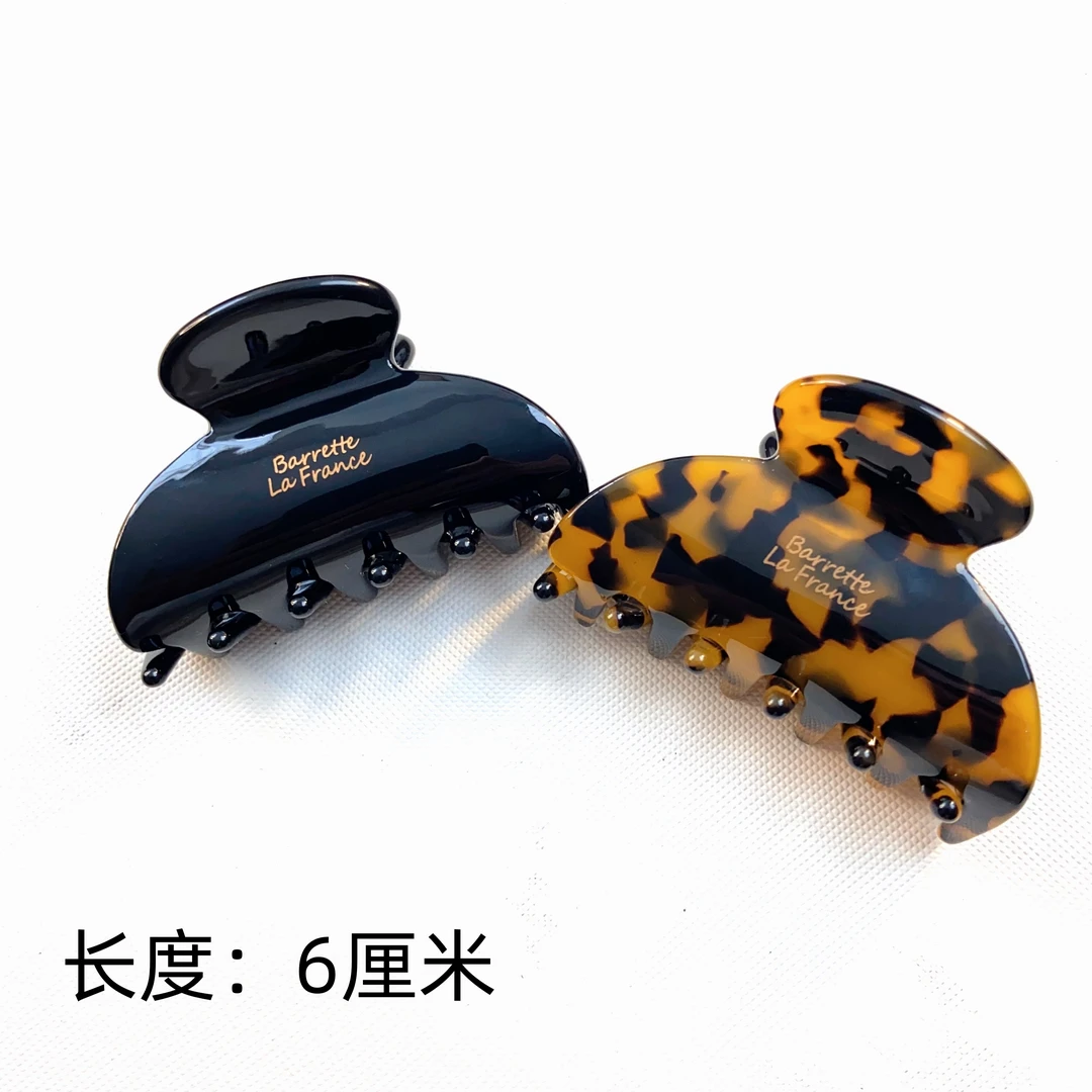 梦云饰尚大抓夹带帽色豹纹半发夹设计师款小抓夹发夹MY095