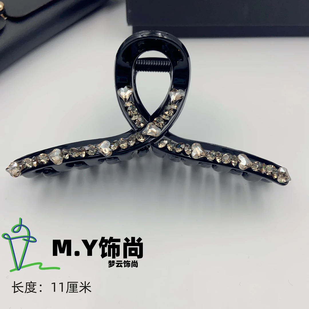 韩版轻奢高级发夹爱心高闪抓夹MY164