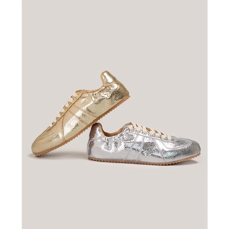 【鞋匠女王×獨家鹿皮】高阶时髦运动风复古增高德训鞋夏季休闲鞋