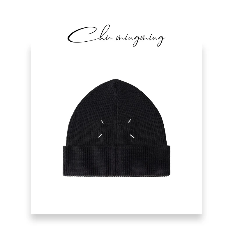 【CHU/2024SSNEW】原创设计四角标编织帽SP179