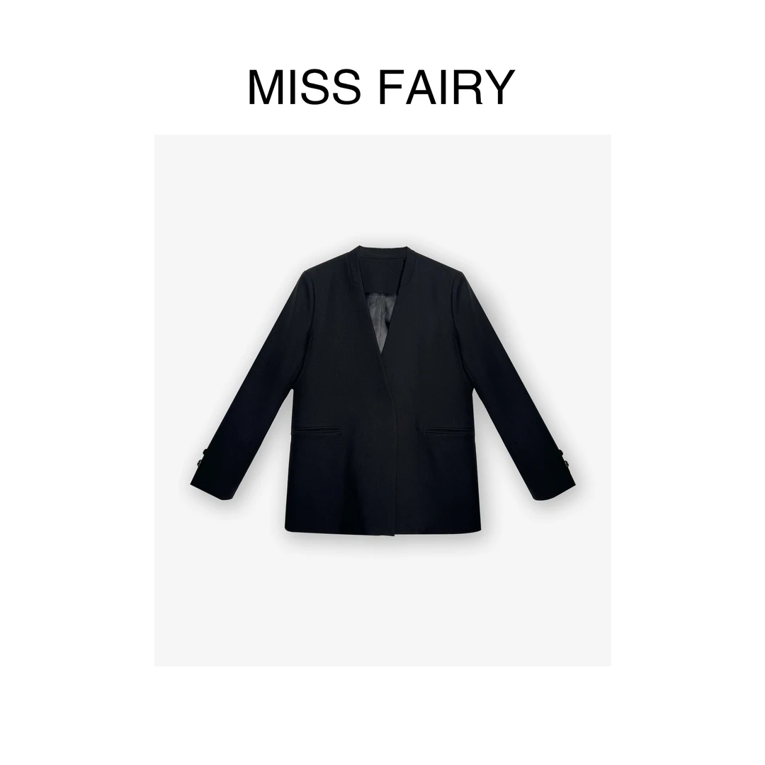 【T·T】黑色极简松弛感西装外套