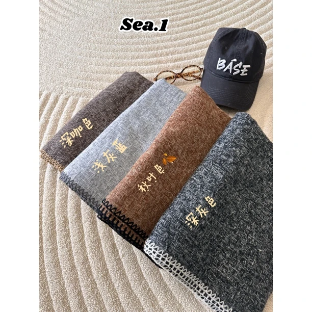 【Sea.1 x 续冬含羊毛围巾】冬季feel新款高级感韩式氛围感围脖