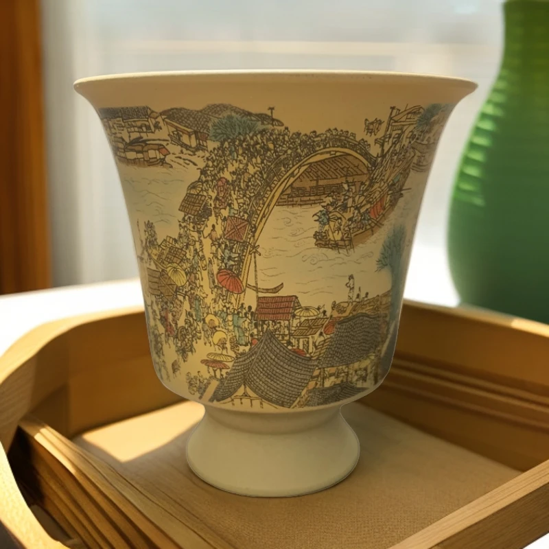 徐俊手制 清明上河图高脚杯